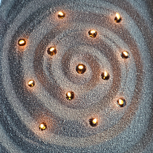 Dark Grey Candle Sand Wax in bags