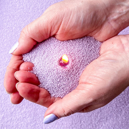 Lavender Candle Sand Wax in bags