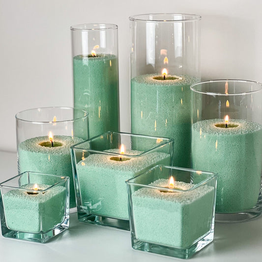 Ice Green Candle Sand Wax in bags