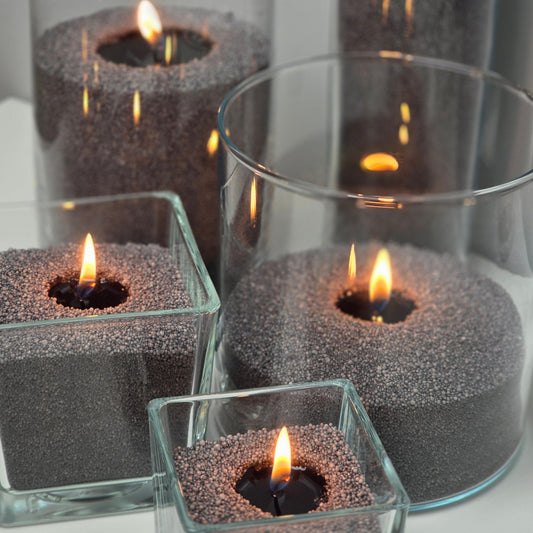 Dark Grey Candle Sand Wax in bags