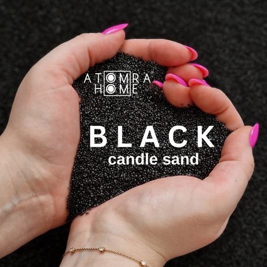 Black Candle Sand Wax in bags