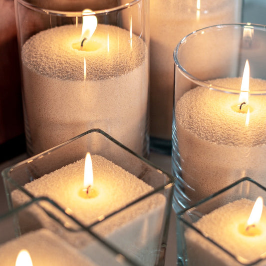 Beige Candle Sand Wax in bags