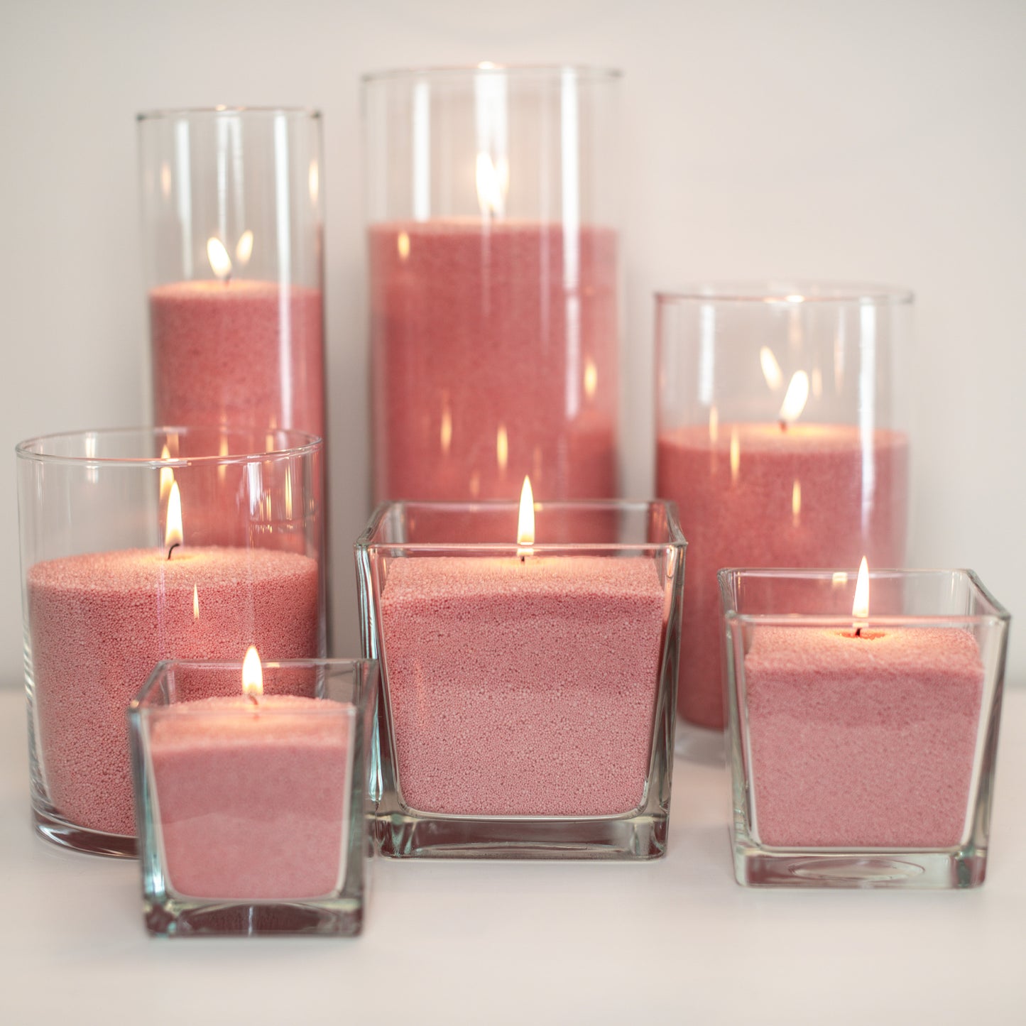 Raspberry Candle Sand in bags