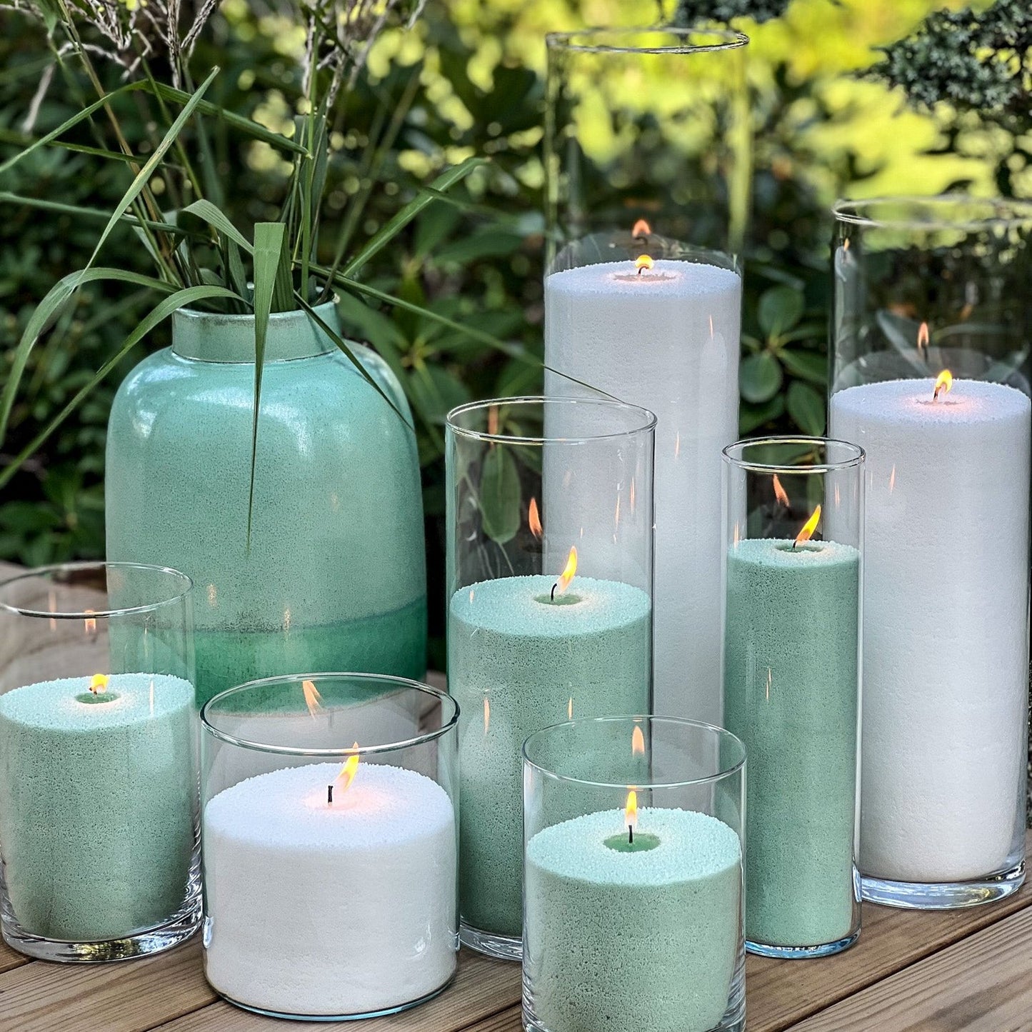 Ice Green Candle Sand Wax in bags