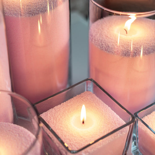 Candle Sand Wax ,,Baby Pink" in bags