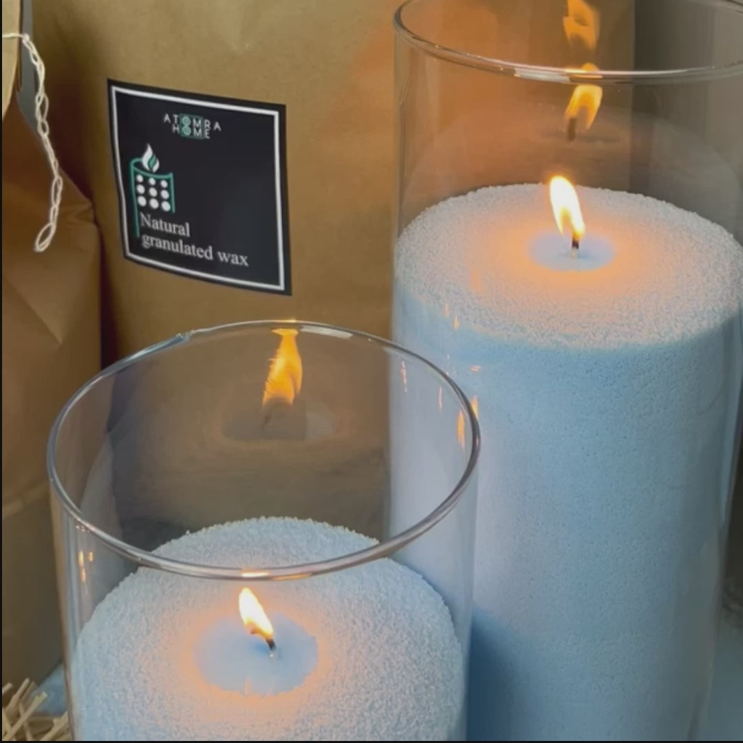 Candle Sand Wax Baby Blue Color Wedding Decor Event Decoration Candle Supplies Candle Supplier Candle Sand For Your Events