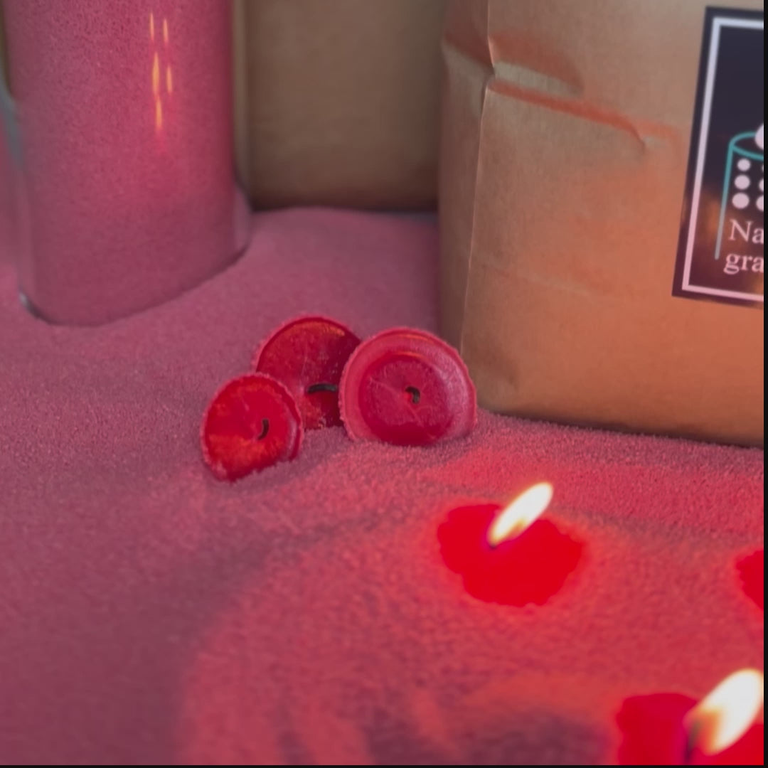Candle Sand Wax Raspberry Red Color Wedding Decor Event Decoration Candle Supplies Candle Supplier Candle Sand For Your Events