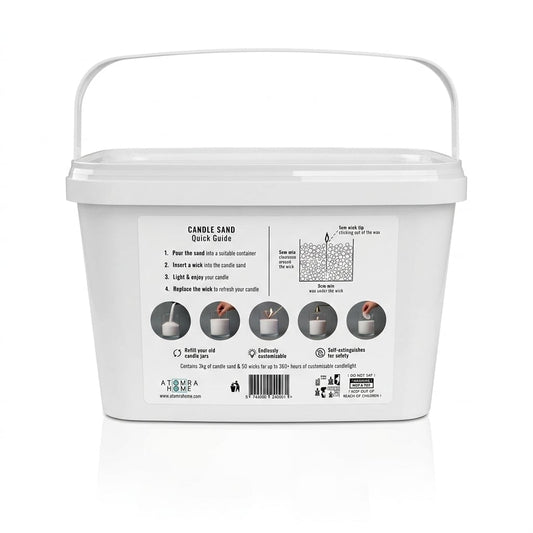 Candle Sand Wax 3 kg + 60 wicks