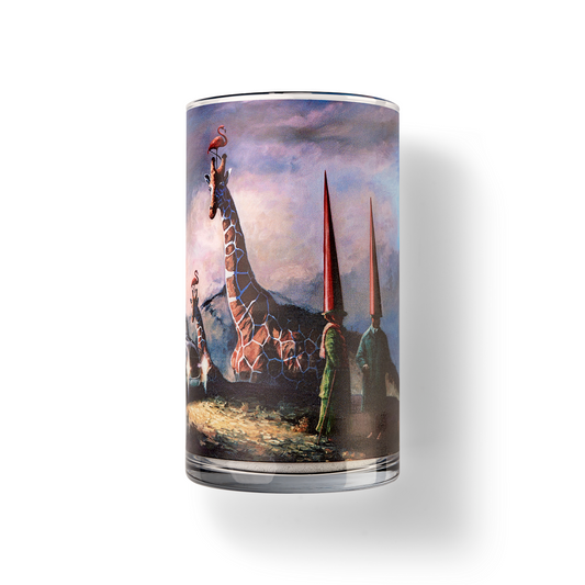 Pearled candle, natural candle pearls, Atomra Home glass candle, glass vase, luxury candle, luxury gift, perfect gift ideas, interior design, Algis Kriščiūnas, decorated candle, natural wax, DIY