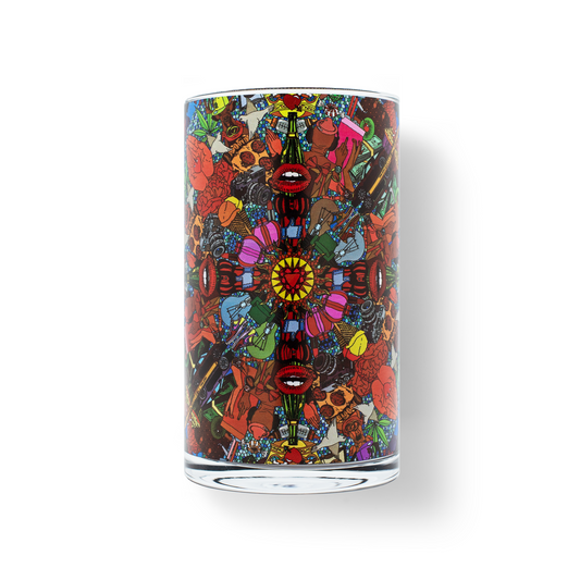 Pearled candle, natural candle pearls, Atomra Home glass candle, Mandala of happiness, Algis Kriščiūnas, glass vase, natural wax, long burning hours, DIY, perfect gift idea, luxury candle, eco, long-lasting candle, interior design